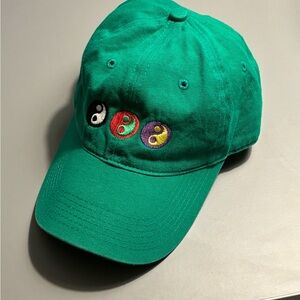 Gosha Rubchinskiy
Green Cap with Embroidered Symbols